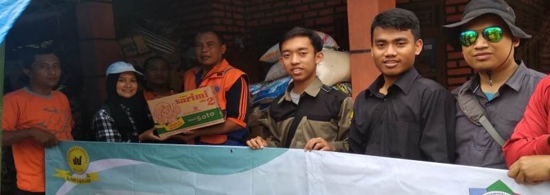 Bem KM Unida Salurkan Bantuan untuk Korban Longsor di Cisolok Sukabumi