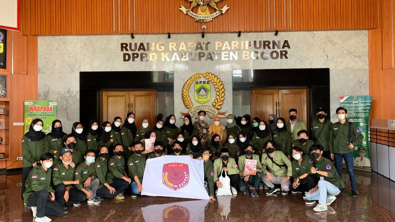 Tingkatkan Pemahaman Mekanisme Pembentukan Peraturan Daerah, HIMA-AP FISIP UNIDA Bogor Kunjungi DPRD Kabupaten Bogor