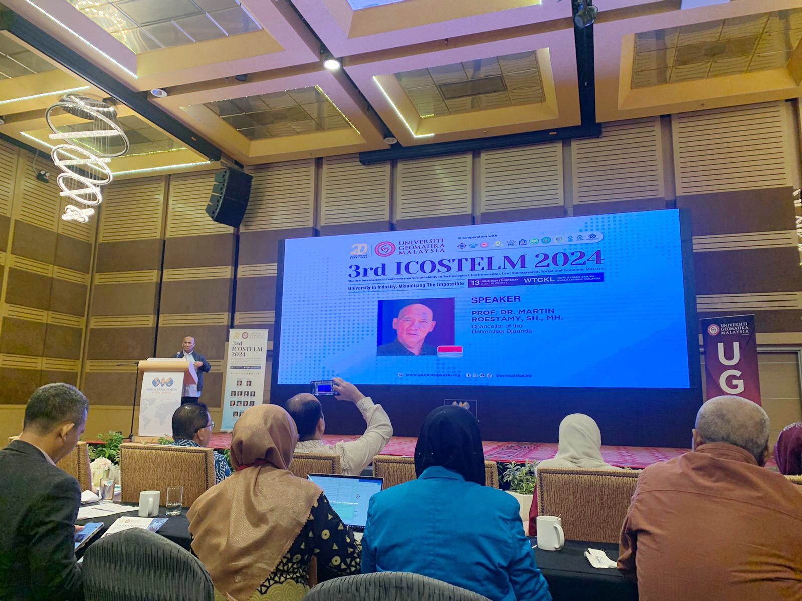 Chancellor UNIDA Jadi Narasumber dalam Konferensi Internasional 3rd ICOSTELM 2024 di Malaysia, Sampaikan Resolusi Konflik Tanah IKN yang Adil dan Bermartabat