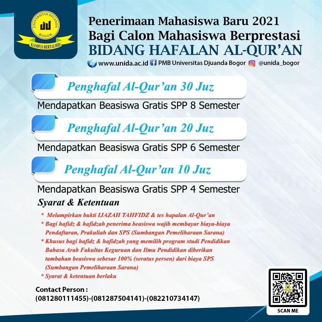 Informasi Program Beasiswa Hafalan Al-Quran