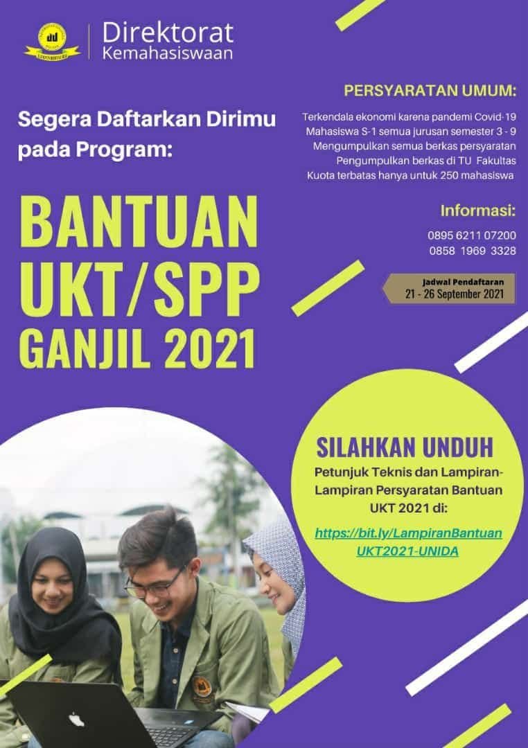 Informasi Bantuan UKT/SPP Semester Ganjil 2021