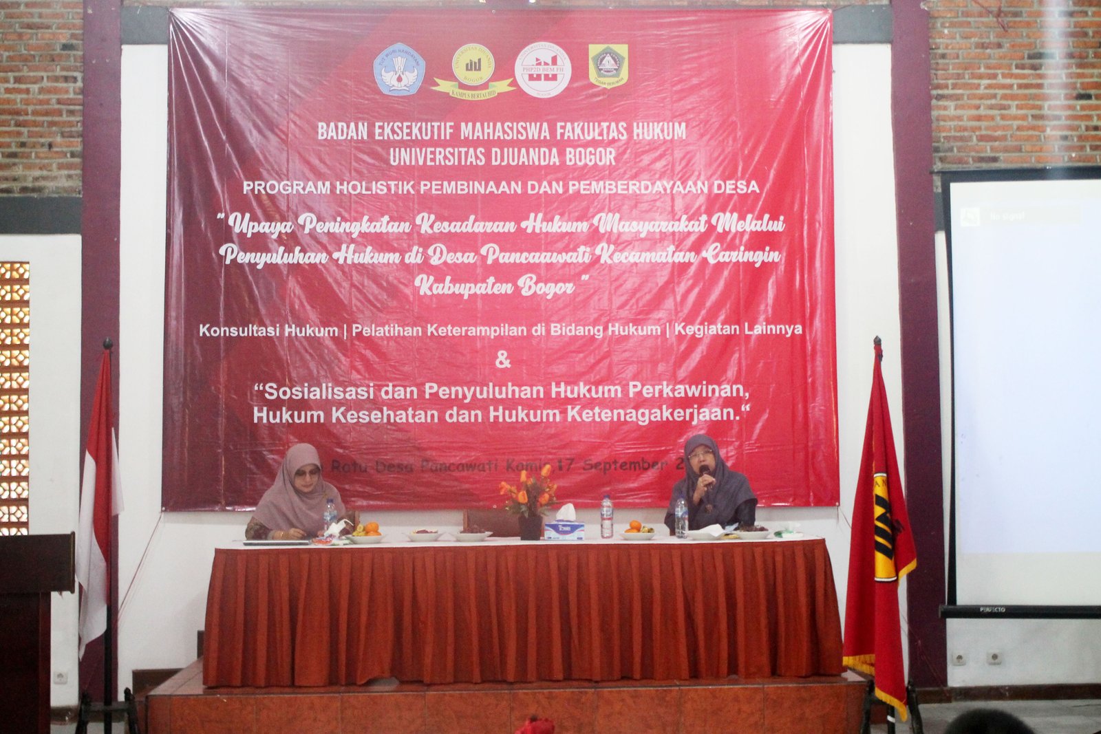 Tingkatkan Kesadaran Hukum Warga Desa Pancawati, BEM Fakultas Hukum UNIDA Bogor Lakukan Sosialisasi dan Penyuluhan Hukum